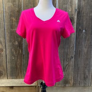 Adidas v-neck Climalite tee